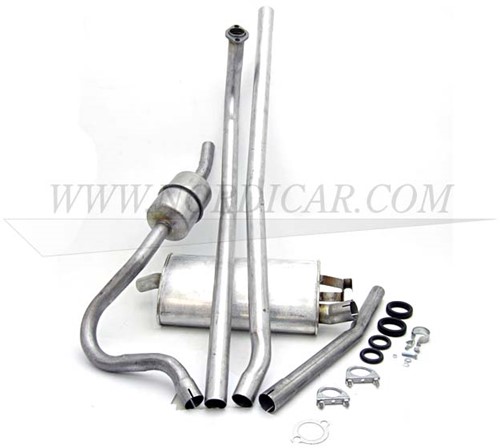 Exhaust set single Front pipe Volvo 120 130 62-66 B18 663795