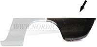 Aile arrière – tôle de réparation, côté gauche- partie arrière Volvo P1800 ('61-'73) 664279-2