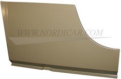 Achterscherm rep. plaat Rechtsvoor Volvo P1800 ('61-'73) 664280