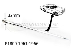 Trim moulding Front wing- Right Volvo P1800 1961-1966, 32mm 664623
