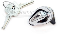 Fuel cap lock complete Volvo P1800S/E/ES 664738