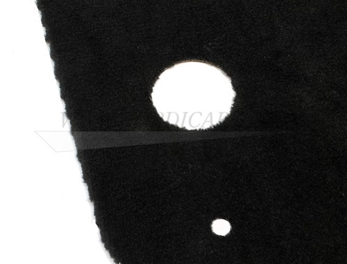 Trunk mat - black - textile  Volvo P1800S 1961-1969 665117-2