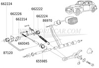 Plaque de support, arbre d'embrayage Corps Volvo 444 544 662226-2