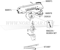 Gâche de hayon- pièce utilisée Volvo Amazon sedan  658821-2