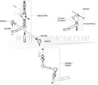 Steering track rod- Left Volvo Amazon P1800S E ES 658596-2