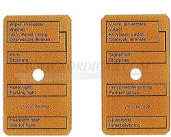 Typenschild des Sicherungskastens Volvo 544 210 Amazon 667698