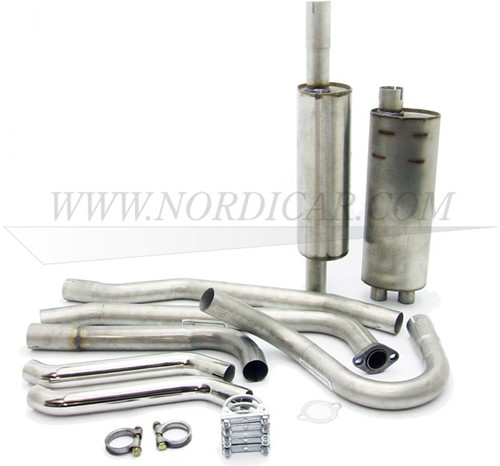 Exhaust set stainless steel Volvo P1800S 61-66 667980