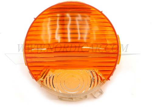 Blinkerglas- orange/weiß Volvo 1800 668196