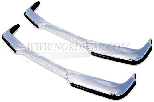 Bumper set complete- stainless steel Front and Rear Volvo P1800 ('65-'73) 668326-2