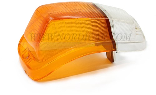 Vitre, Feu de clignotant avant Droite -pièce utilisée Volvo Amazon 1960-1970 668912-3