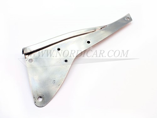 Support stainless steel, Door seal left -used part Volvo P1800S P1800E 1800ES -1972 669472
