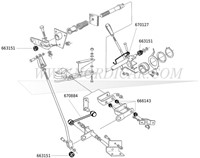 Shift rod Volvo Ama 140 164 BW35 670884-2