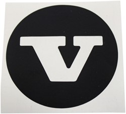 Wieldopsticker zwart V Volvo 544 210 Ama 1800 140 670437