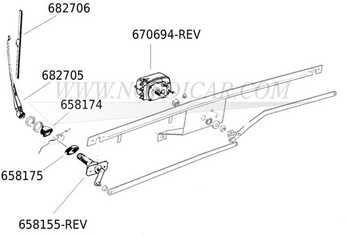 Ruitenwisserarm Volvo 544 210 658240-2