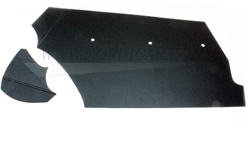 Kofferbakkarton zijkant zwart Volvo 120 130 671067