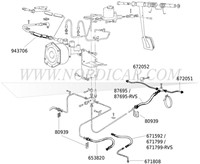 Brake hose- Front- stainless steel- L=32.5cm Volvo Ama 65-70 1800 69-73 671799-2