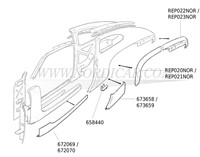 Reparturblech Schweller- hinten rechts Volvo 444 544 673659-2