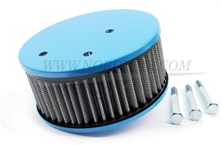 Air Filter Blue Hi-Performance with ventilation Volvo B18 B20 SU HS6 3 bouts uitwasb ala K&N 672280