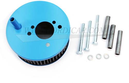 Air Filter Blue Hi-Performance with ventilation Volvo B18 B20 SU HS6 3 bouts uitwasb ala K&N 672280-2