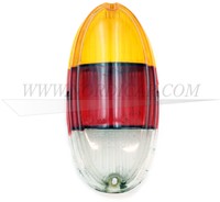 Lens, Combination taillight orange/red/white -used part Volvo Amazon 1961-1970 672426