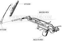 Linkage, Wiper mechanism ---ruilbasis / Exchange / Retourner / Austauschartikel-----2