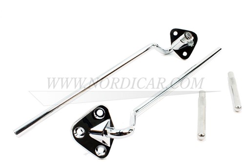 Zonneklep beugel set Links+Rechts Volvo P1800 1964-1969 673210