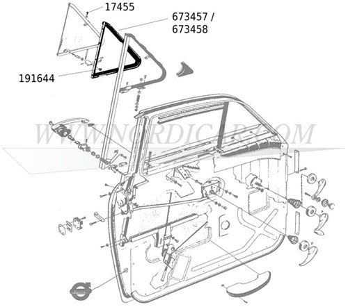 Tochtraamrubber Links Volvo Ama 673457-2