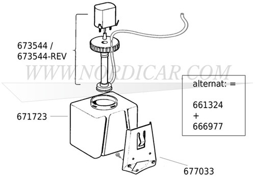 Waschwasserbehälter Volvo Ama 1800 140 671723-2