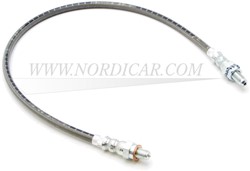 Brake hose- Front- Lower- stainless steel- L=60cm Volvo 164 -75 direkt aan klauw zie 678922
