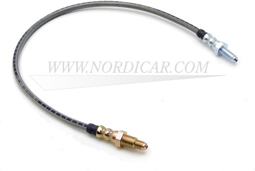 Bremsschlauch Vorderachse- oben- Edelstahl- L=61cm Volvo 164 -75 indirekt aan klauw 678923