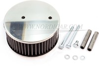 Luftfilter chrom Hi-Performance mit Belüftung 
