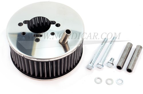 Filtre à air chrome Hi-Performance avec ventilation connexion Volvo B18 B20 Stromberg 175CD 679261