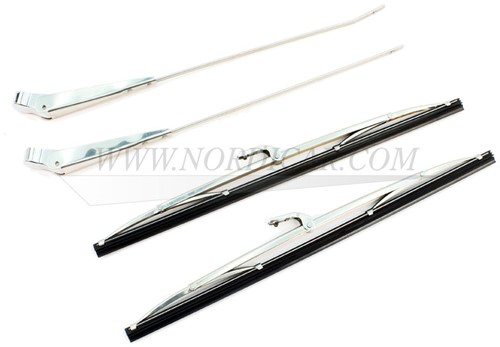 Jeu d'essuie-glace- chrome/acier inoxydable Volvo P1800E 1800ES 685709