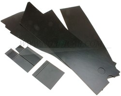 Trunk liner cardboard set Black 5 pieces Volvo P1800E 686586