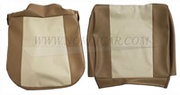 Front seat cover set, seat and back - nougat Volvo PV USA code 221-216 222-217 690483-2