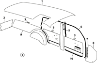 Interieur rubber Volvo Amazon P220 690589-2