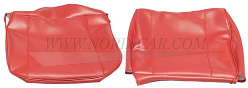 Kit de housse de siège avant, assise et dossier - rouge Volvo PV544 code 43-221 690778-2