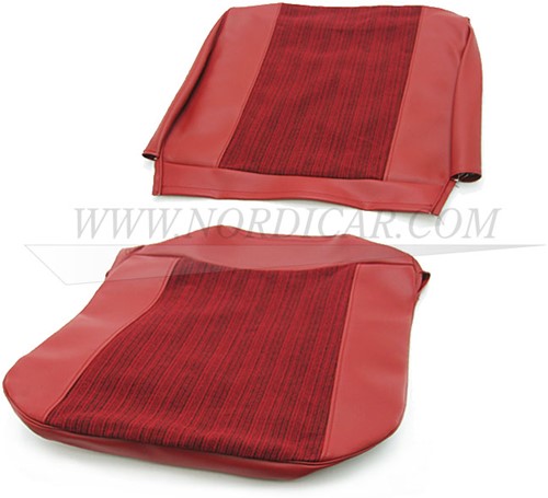 Stoelbekleding rood zit Volvo 544 1962 code 45-223 690792-2