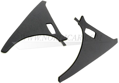 C-stijlpaneel set zwart Links achter en Rechts achter Volvo P1800S 691029-2