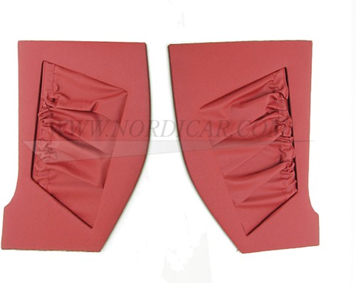 Schopplaat set rood Links en Rechts Volvo P1800S Interieurcode 307-500 317-557 691034-2