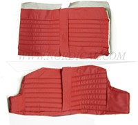 Achterbank bekleding set rood Zitting + Rugleuning  Volvo 1800S E ch# -37549 691039-2