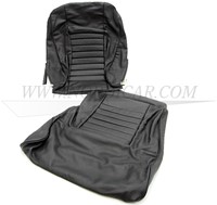 kit de Housse de siège – cuir – coloris noire – assise et dossier Volvo 1800S E ch# -37549 691052-2