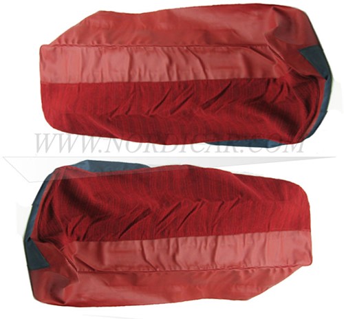 Achterbank bekleding set rood Zitting + Rugleuning Volvo PV544 code 50-240 691190-2