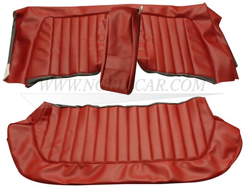 Upholstery rear seat Red set, seat and back Volvo Amazon 4-d code 162-253 691204-2