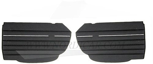 Deurpaneel set Zwart Bovenzijde Links + Rechts Volvo P1800S 691417-2