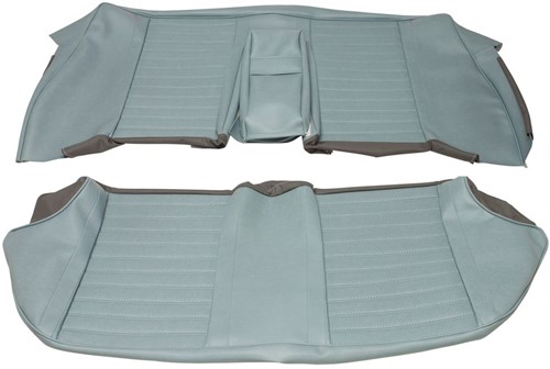 Achterbank Bekleding set Licht Blauw zitting + rugleuning Volvo Amazon 1965 code 170-505 691468-2