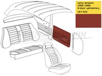 Tür Frontblende Verkleidung Rot Volvo Amazon code 167-502 510-518 691490