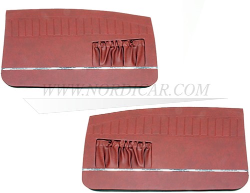 Door panel Red, Left and Right Volvo Amazon 2drs P130 1965 code 416 691506-2