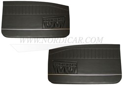 Door panel set, left and right - black Volvo Amazon 2-drs 1965 691508