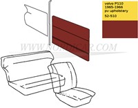 Door panel Red, Left and Right Volvo 544 1965 code 52-510 691534